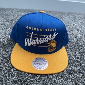 Warriors Mitchell & Ness SnapBack Hat Brand New